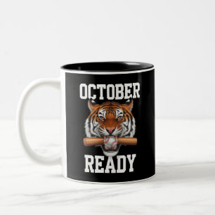 Tasse 2 Couleurs Octobre Prêt Pour Le Tigre Prêt Baseball 2024