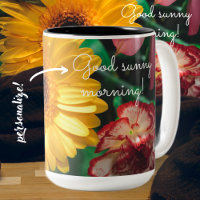 Oeillets et gerbera jaune