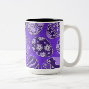 Tasse 2 Couleurs OEufs de Pâques de couleur pourpre