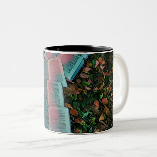 Tasse 2 Couleurs OEuvre d'amoureux du livre (Devant droit)