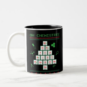 Tasse 2 Couleurs Oh conception drôle d'élément de Chemistree oh