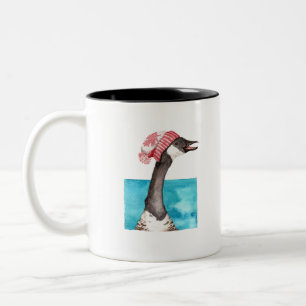 Tasse 2 Couleurs Oie du Canada dans une Toque