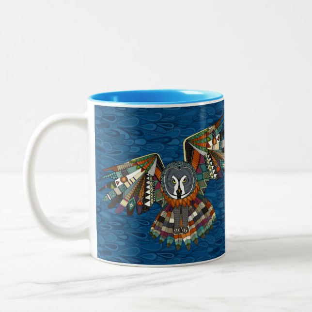 Tasse 2 Couleurs oiseau bleu nuit (Gauche)