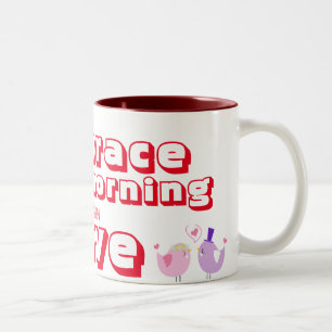 Tasse 2 Couleurs Oiseaux qui réchauffent le coeur