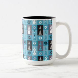 Tasse 2 Couleurs Olaf   Laissons les fêtes commencer le Motif