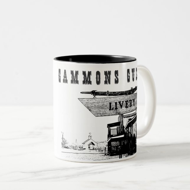 Tasse 2 Couleurs Old Western Town Gammons Gulch (Devant droit)