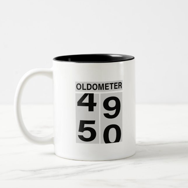 Tasse 2 Couleurs Oldomètre du 50e anniversaire (Gauche)