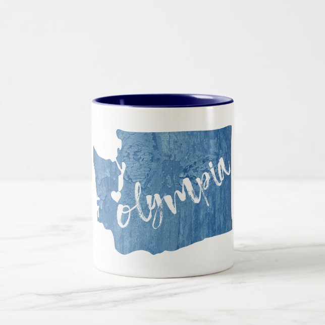 Tasse 2 Couleurs Olympia Washington Wood Grain (Centre)