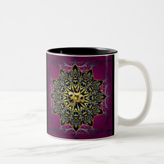 Tasse 2 Couleurs OM cosmique (Droit)