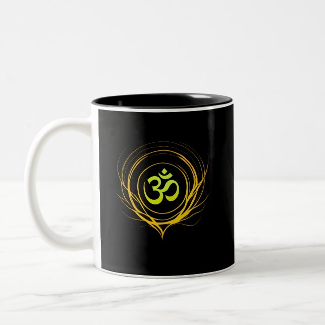Tasse 2 Couleurs Om Healing Aura • Soft Emotional Renewal Energy (Gauche)