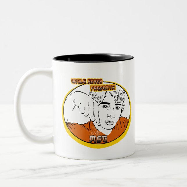 Tasse 2 Couleurs Oncle Roger Youtube Comédien MSG (Gauche)