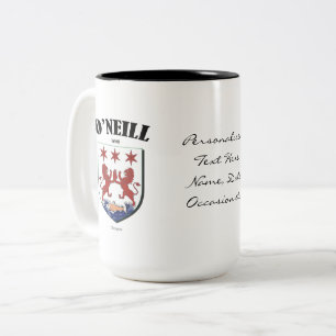 Tasse 2 Couleurs O'Neill Family Crest, Traduction & Signification