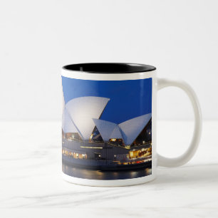 Tasse 2 Couleurs Opéra de Sydney la nuit, Sydney, Nouvelle-Galles d