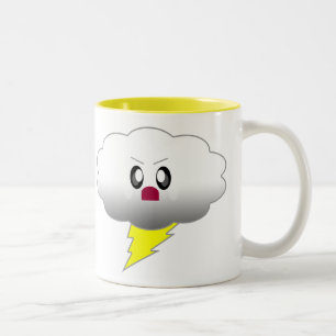 TASSE 2 COULEURS ORAGE NUAGE FOUDRE TONNERRE TEMPÊTE