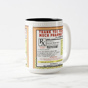 Tasse 2 Couleurs Ordonnance de remerciement