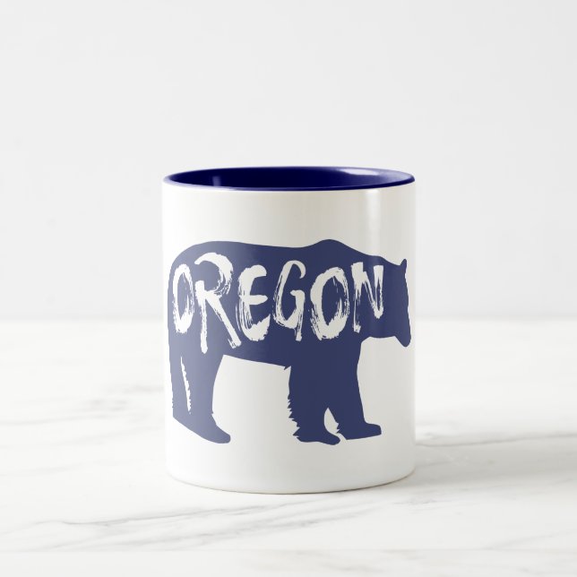 Tasse 2 Couleurs Oregon Bear (Centre)