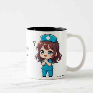 Tasse 2 Couleurs Original Chibi Nurse - Le Moment de Questionnement