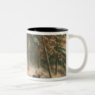 Tasse 2 Couleurs Orignaux de chasse