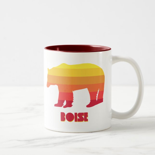 Tasse 2 Couleurs Ours arc-en-ciel Boise Idaho (Droit)