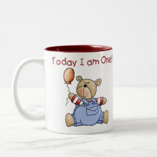Tasse 2 Couleurs Ours aujourd'hui j'ai un ans