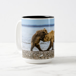 Tasse 2 Couleurs Ours brun côtier