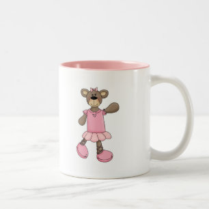 Tasse 2 Couleurs Ours de ballon Tutu Ballerina rose
