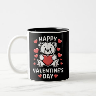 Tasse 2 Couleurs Ours de la Saint-Valentin Joyeuse Saint-Valentin