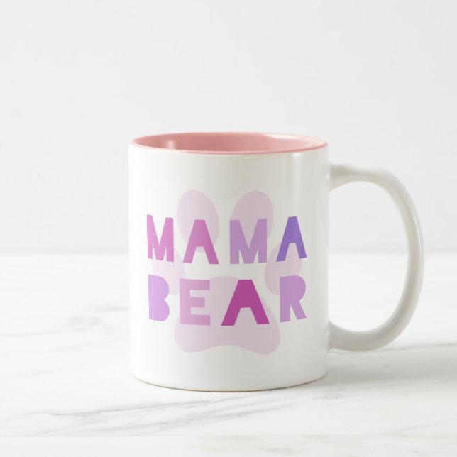 Tasse 2 Couleurs Ours de maman (Droit)