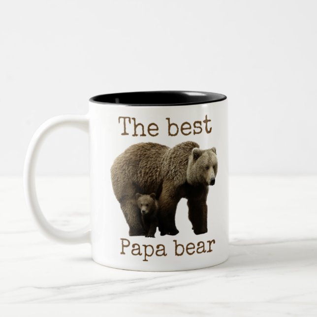 Tasse 2 Couleurs ours de papa (Gauche)
