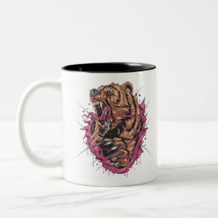 Tasse 2 Couleurs Ours en colère monstre