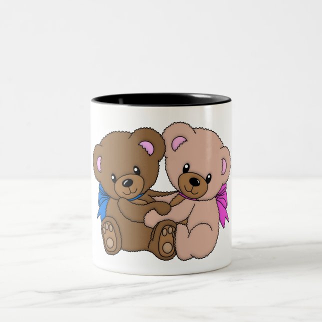 Tasse 2 Couleurs Ours peluche (Centre)