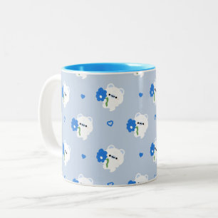 Tasse 2 Couleurs Ours polaire romantique