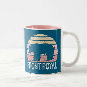 Tasse 2 Couleurs Ours rétro avant Royal Virginia