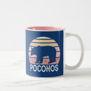 Tasse 2 Couleurs Ours rétro Poconos