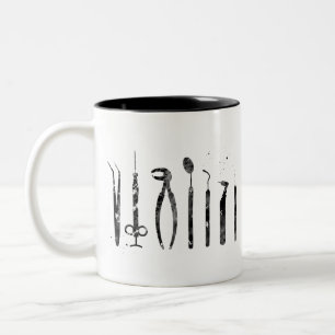 Tasse 2 Couleurs Outils Dentiste