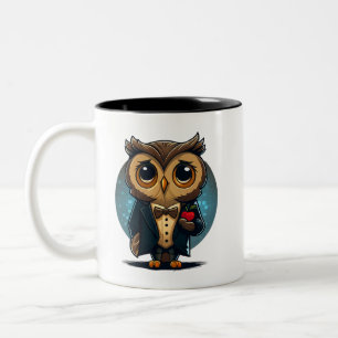 Tasse 2 Couleurs Owl Groom in Love : Perfect Valentine's Day Gift