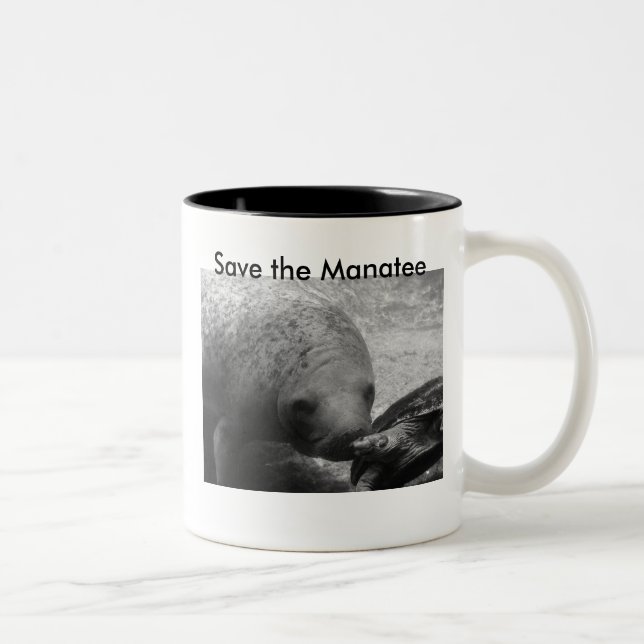 Tasse 2 Couleurs P1100366 Manatee &amp; Turtle 300, Save the... (Droit)