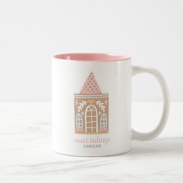 Tasse 2 Couleurs Pain d'épices Maison de Noël Musique (Droit)