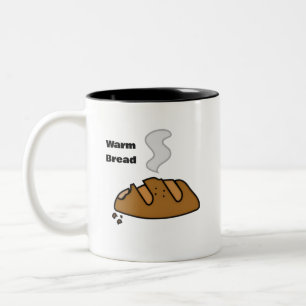 Tasse 2 Couleurs Pain Frais Illustration Boulangerie Mignonne Ama