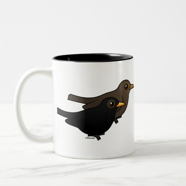 Tasse 2 Couleurs Paires de merle (Gauche)