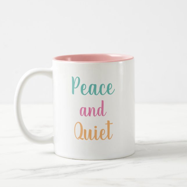 Tasse 2 Couleurs Paix et calme (Gauche)