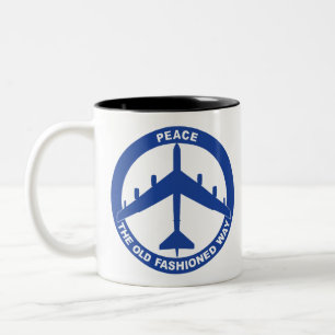 Tasse 2 Couleurs Paix et mode de vie - Bleu B-52G