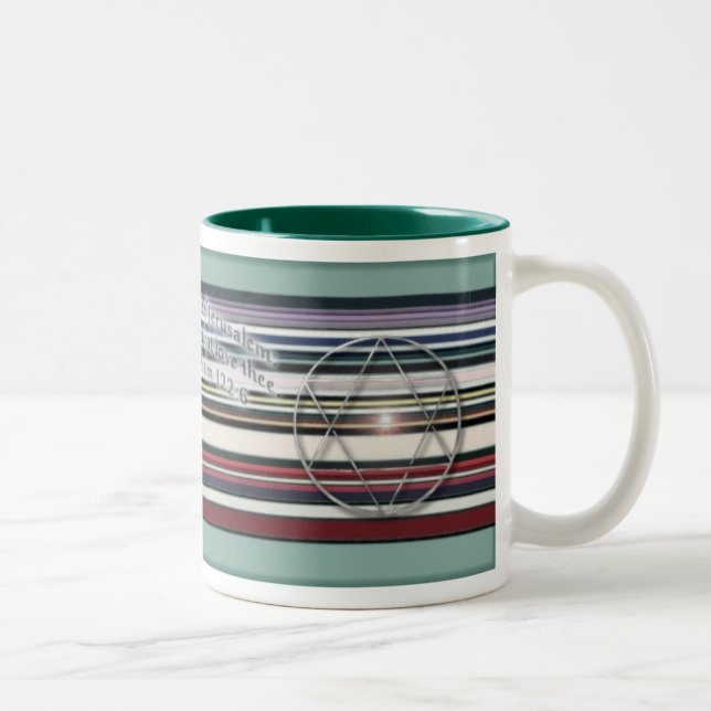 Tasse 2 Couleurs Paix pour l'Israël (Droit)