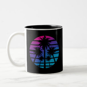 Tasse 2 Couleurs Palm Tree Hawaiian Beach Vacances été
