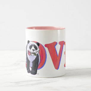 Tasse 2 Couleurs Panda Bear Saint Valentin