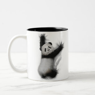 Tasse 2 Couleurs Panda Chemise Humoristique Graphisme Animal T-Shir