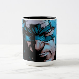 Tasse 2 Couleurs Panneau comique Captain America Avengers