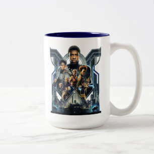 Tasse 2 Couleurs Panthère noire   Caractères sur Wakanda