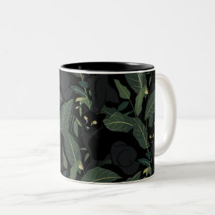 Tasse 2 Couleurs Panthère noire moderne