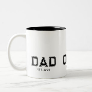 Tasse 2 Couleurs Papa a établi un nouveau cadeau pour papa